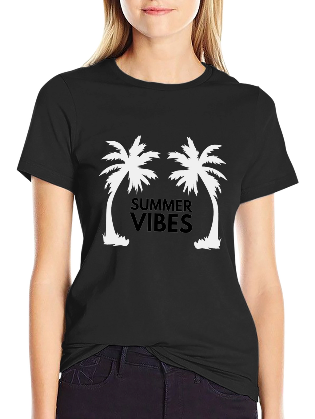 Summer Vibes Palm Tree Graphic Tee