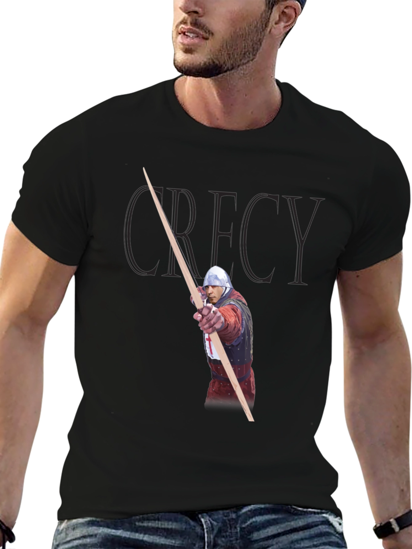 Crecy Archer Black T-Shirt