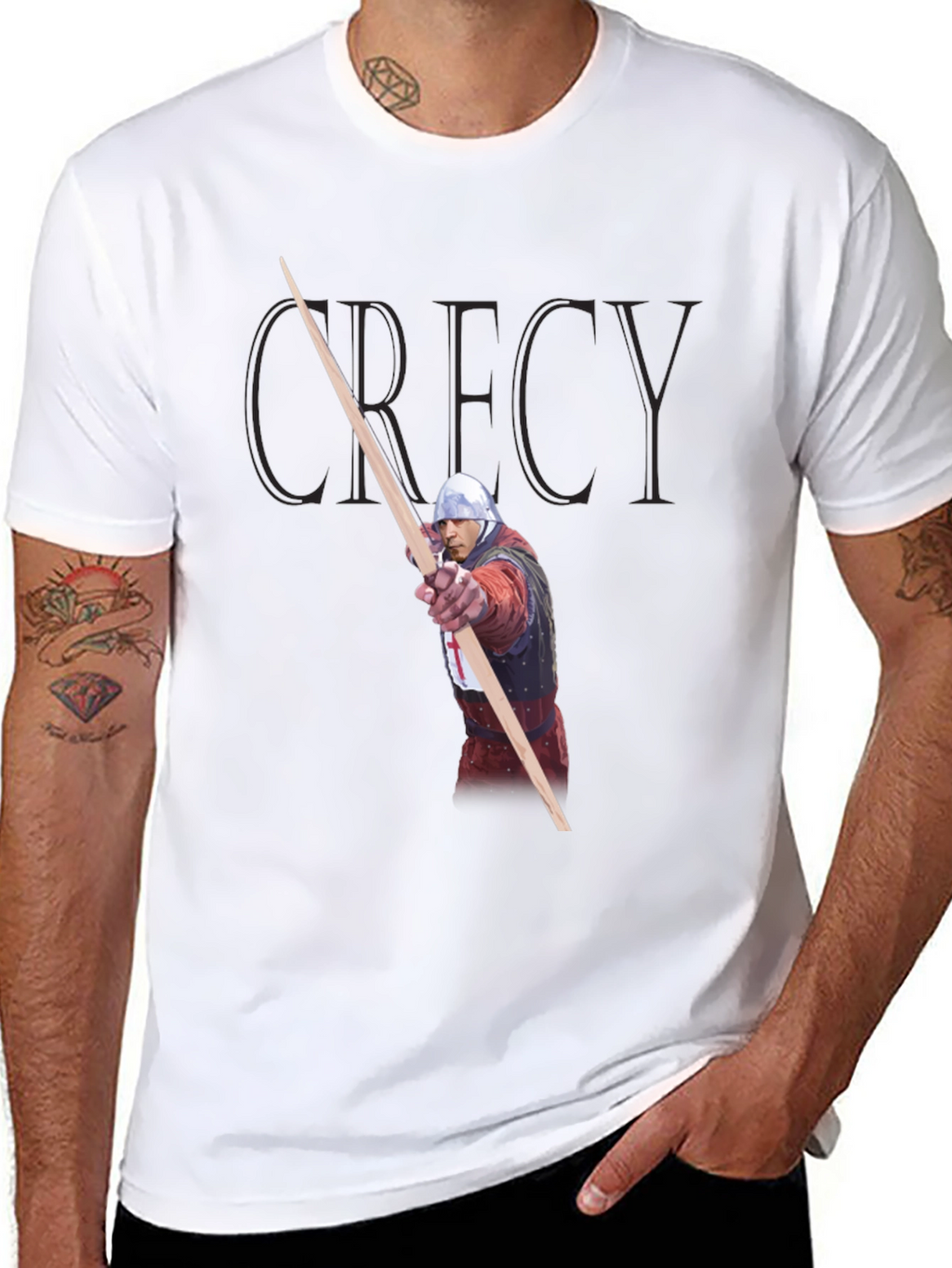 Crecy Archer Black T-Shirt