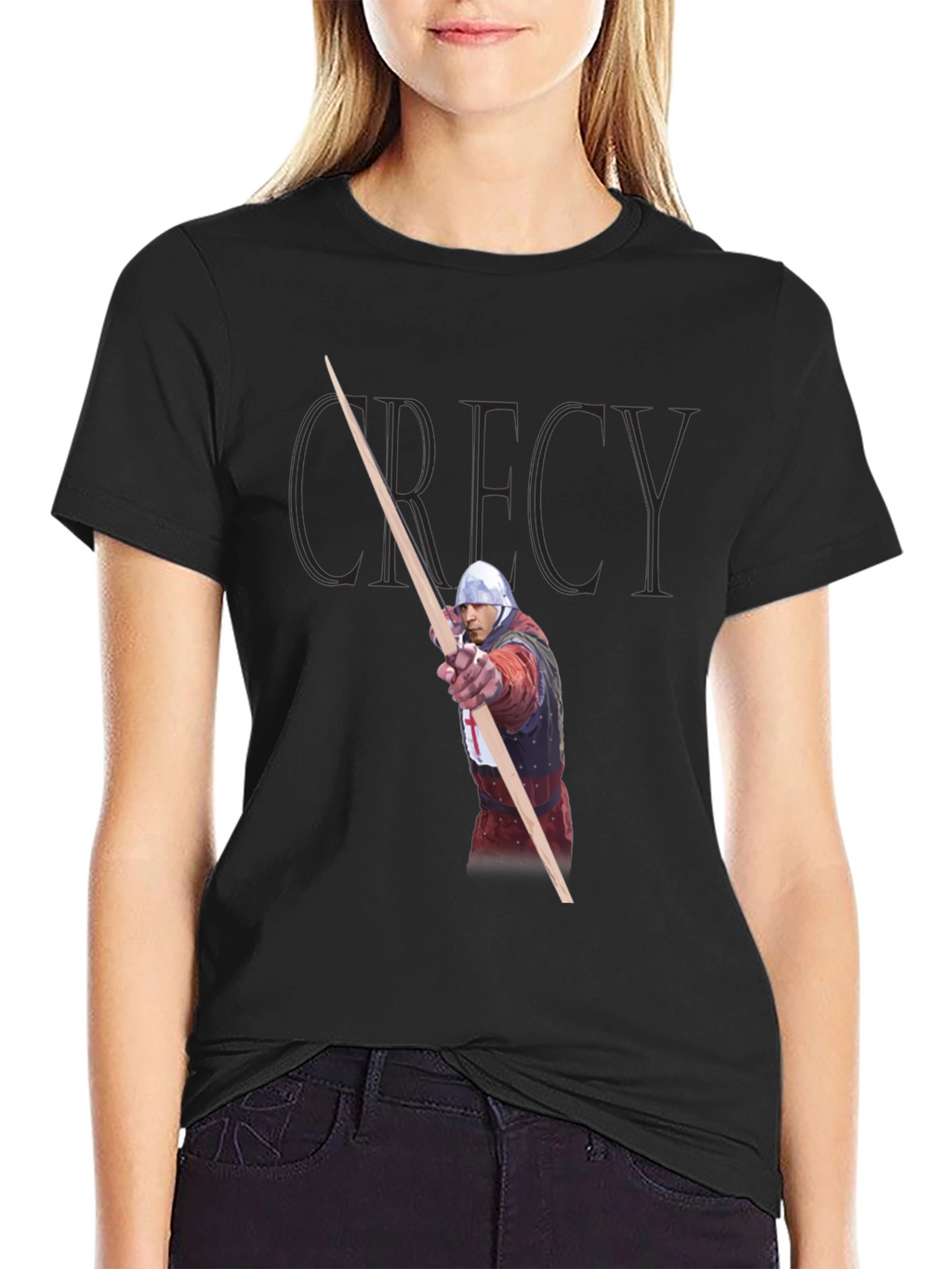 Crecy Archer Black T-Shirt