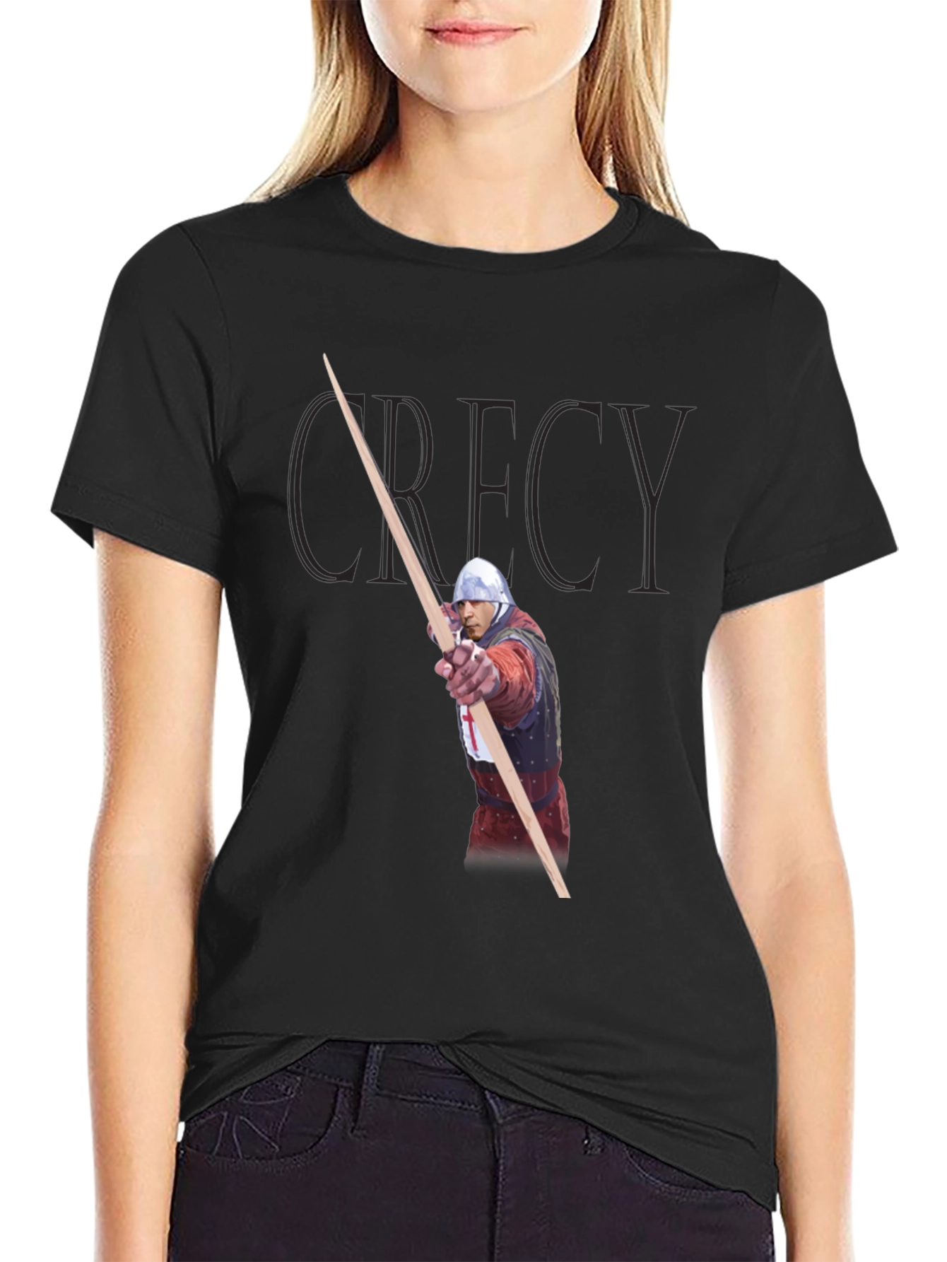 Crecy Archer Black T-Shirt