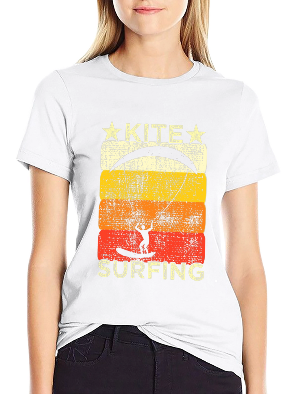 Kite Surfing Graphic Tee - Retro Summer Vibes