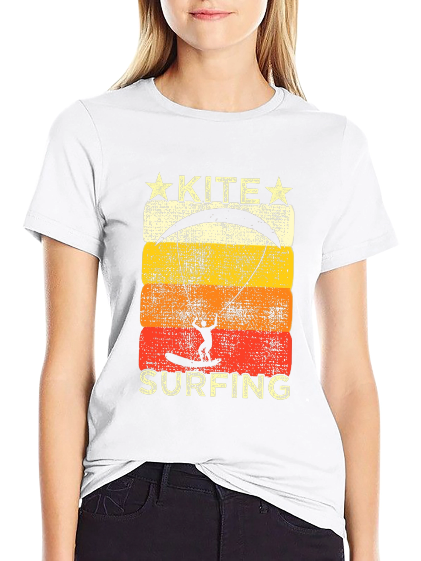 Kite Surfing Graphic Tee - Retro Summer Vibes