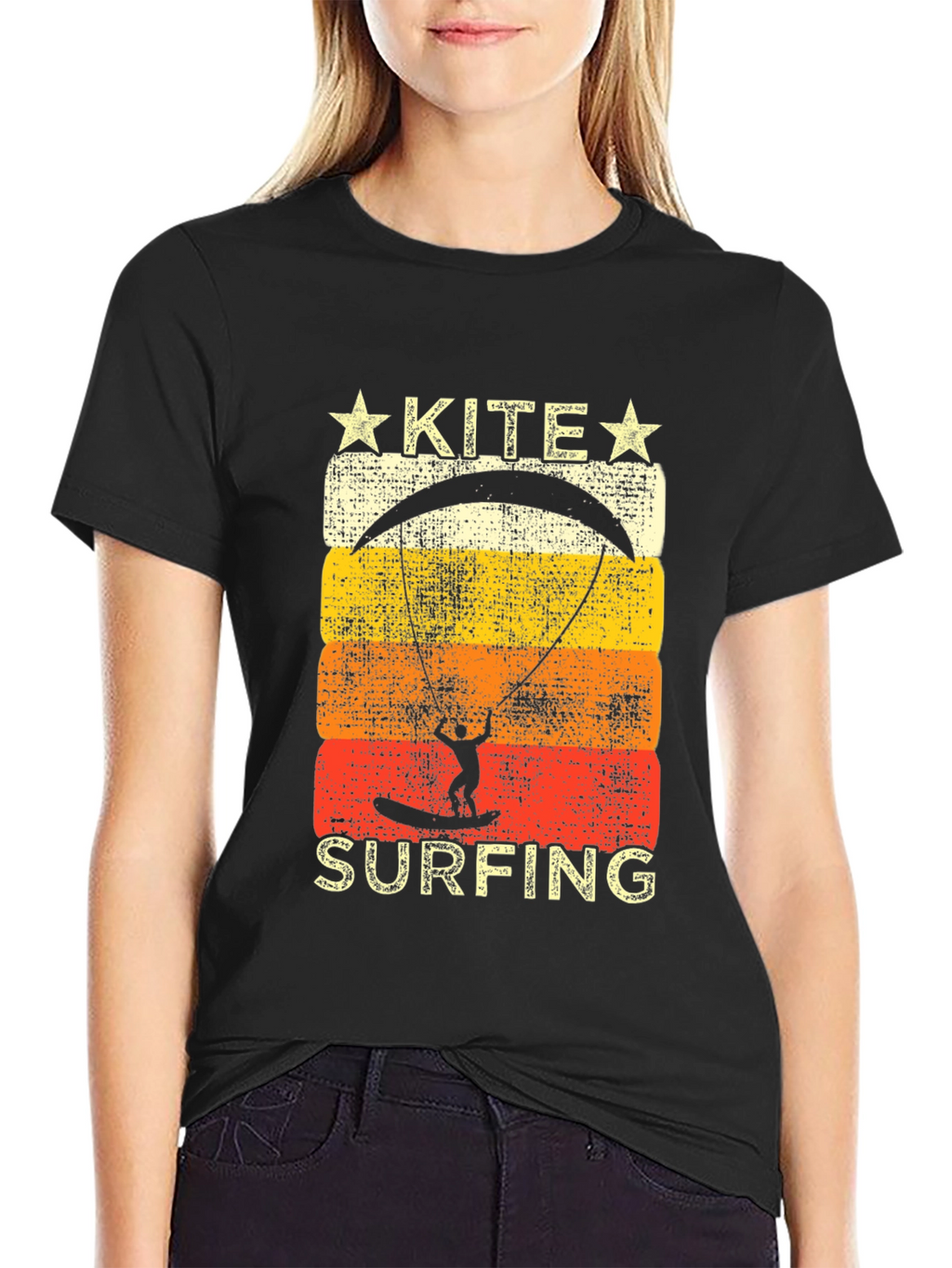 Kite Surfing Graphic Tee - Retro Summer Vibes