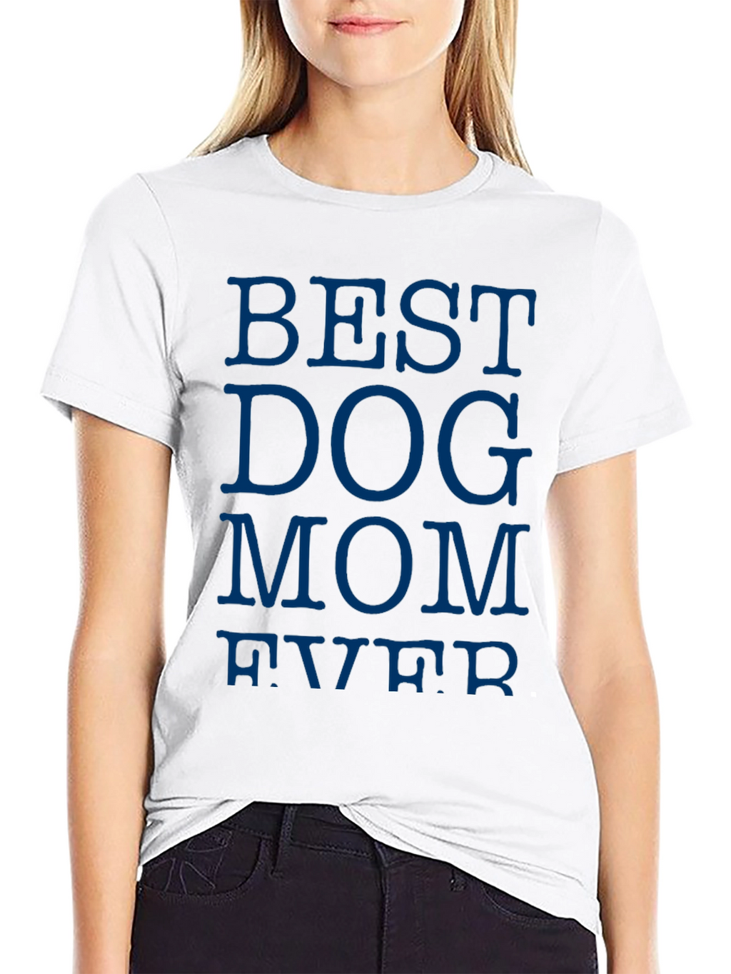 Best Dog Mom Ever Black T-Shirt