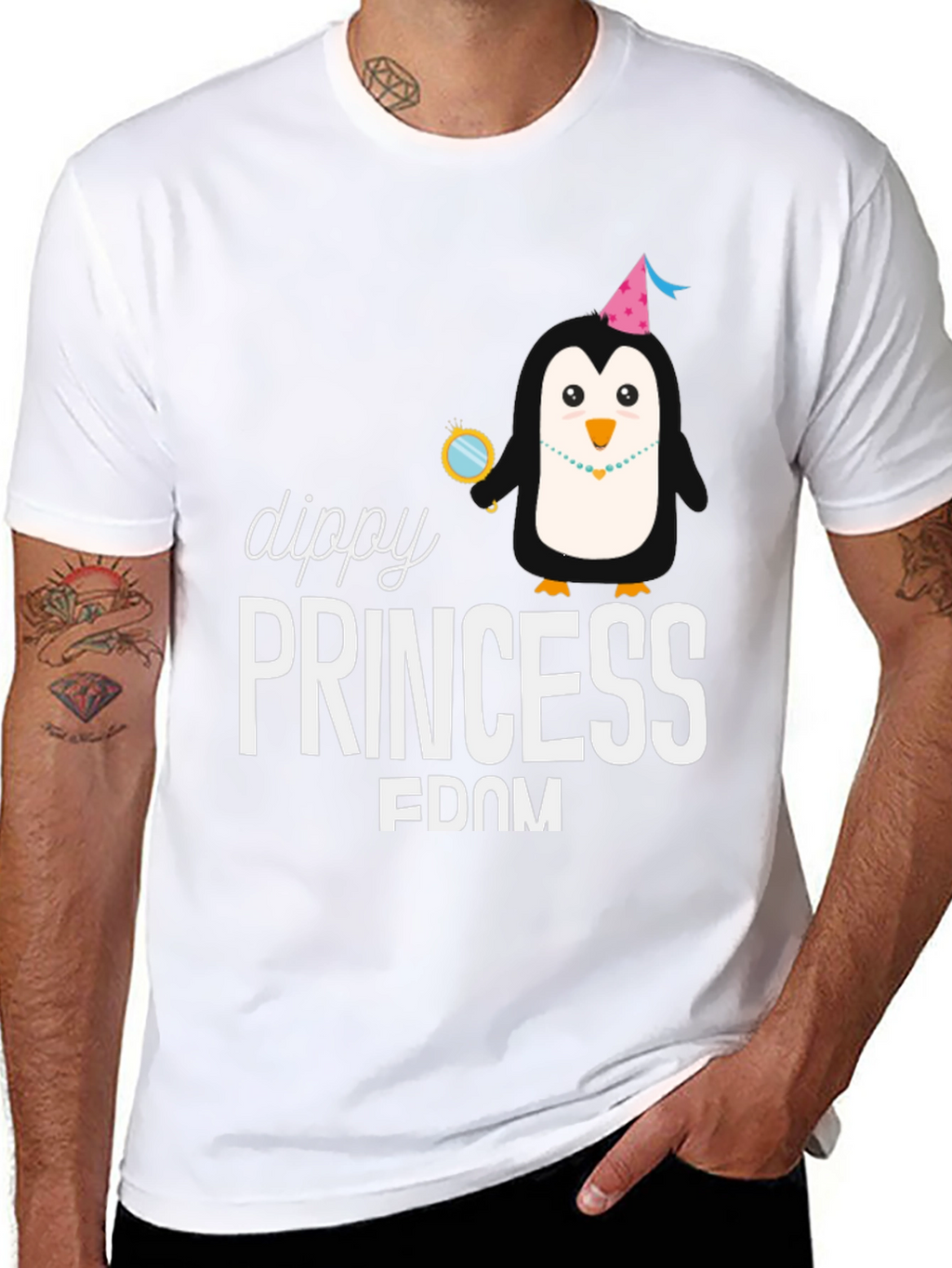 Dippy Princess Penguin Graphic Tee