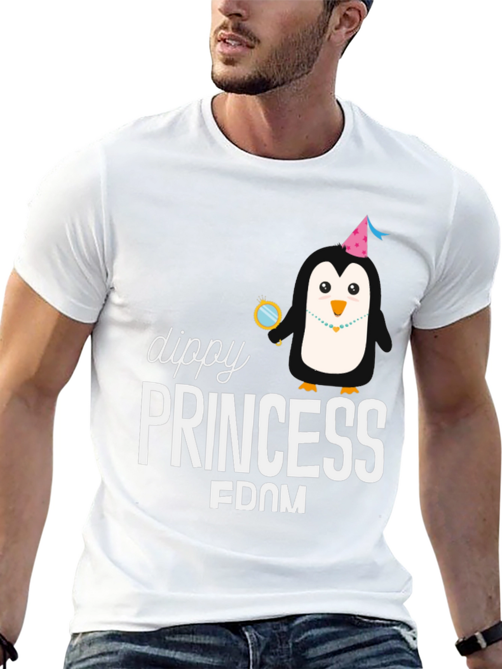 Dippy Princess Penguin Graphic Tee