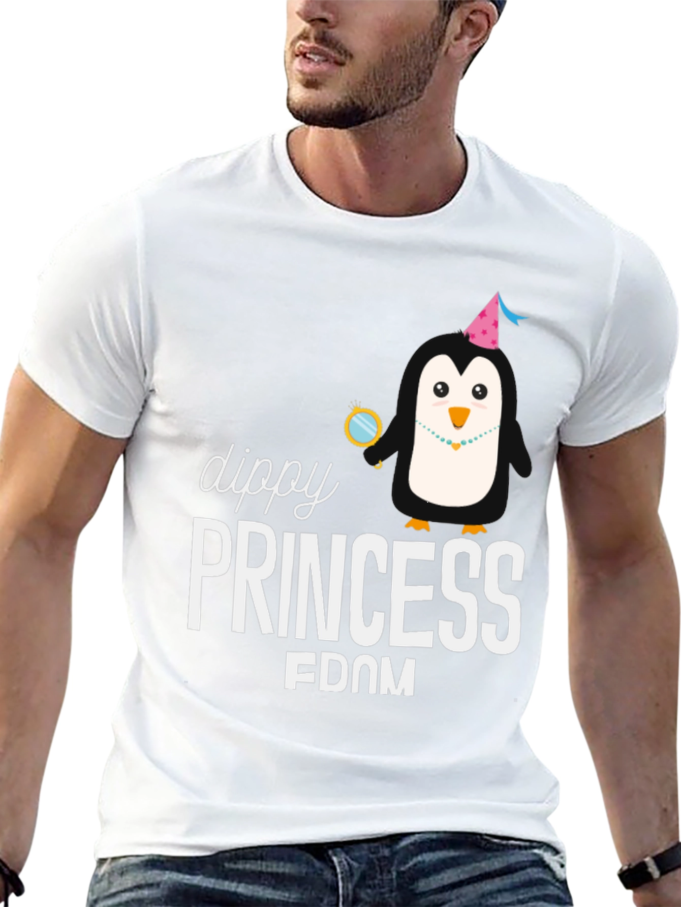 Dippy Princess Penguin Graphic Tee