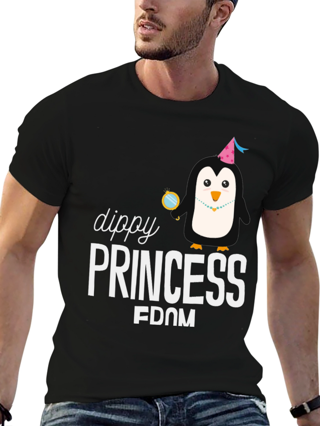 Dippy Princess Penguin Graphic Tee