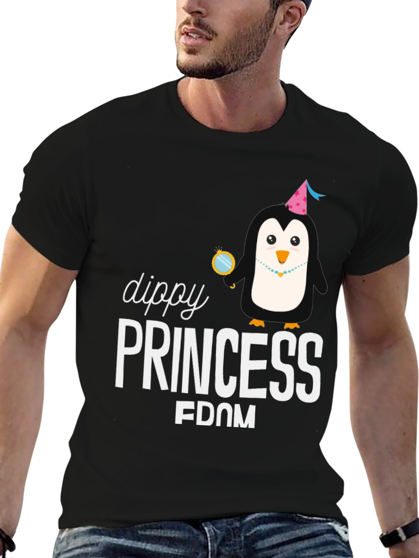 Dippy Princess Penguin Graphic Tee