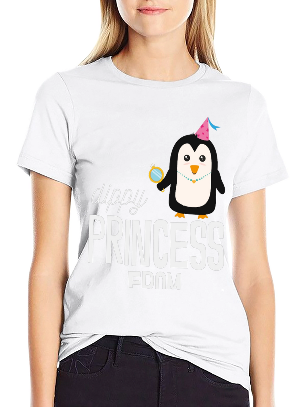 Dippy Princess Penguin Graphic Tee