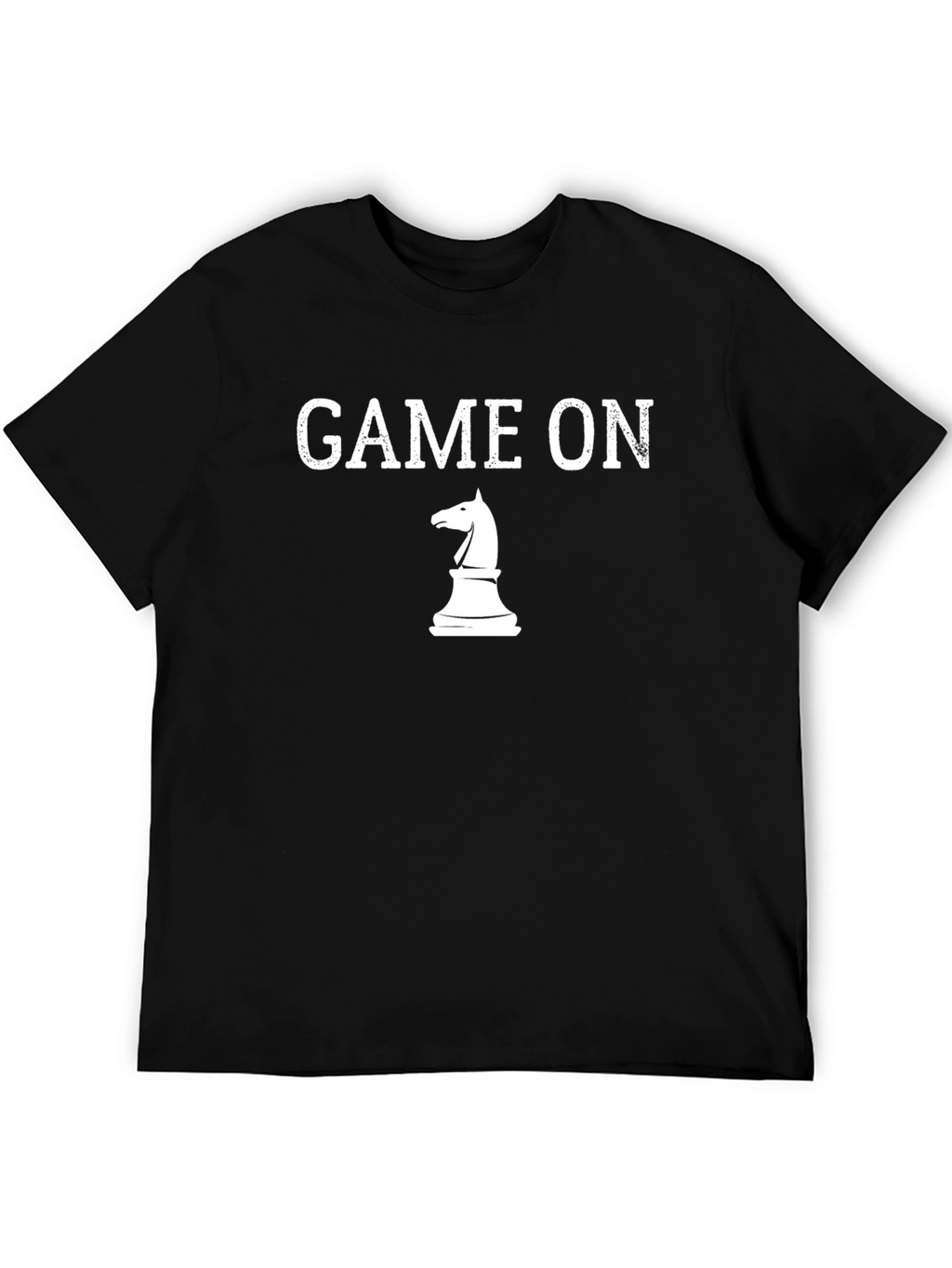 Game On Chess Knight T-Shirt - Black