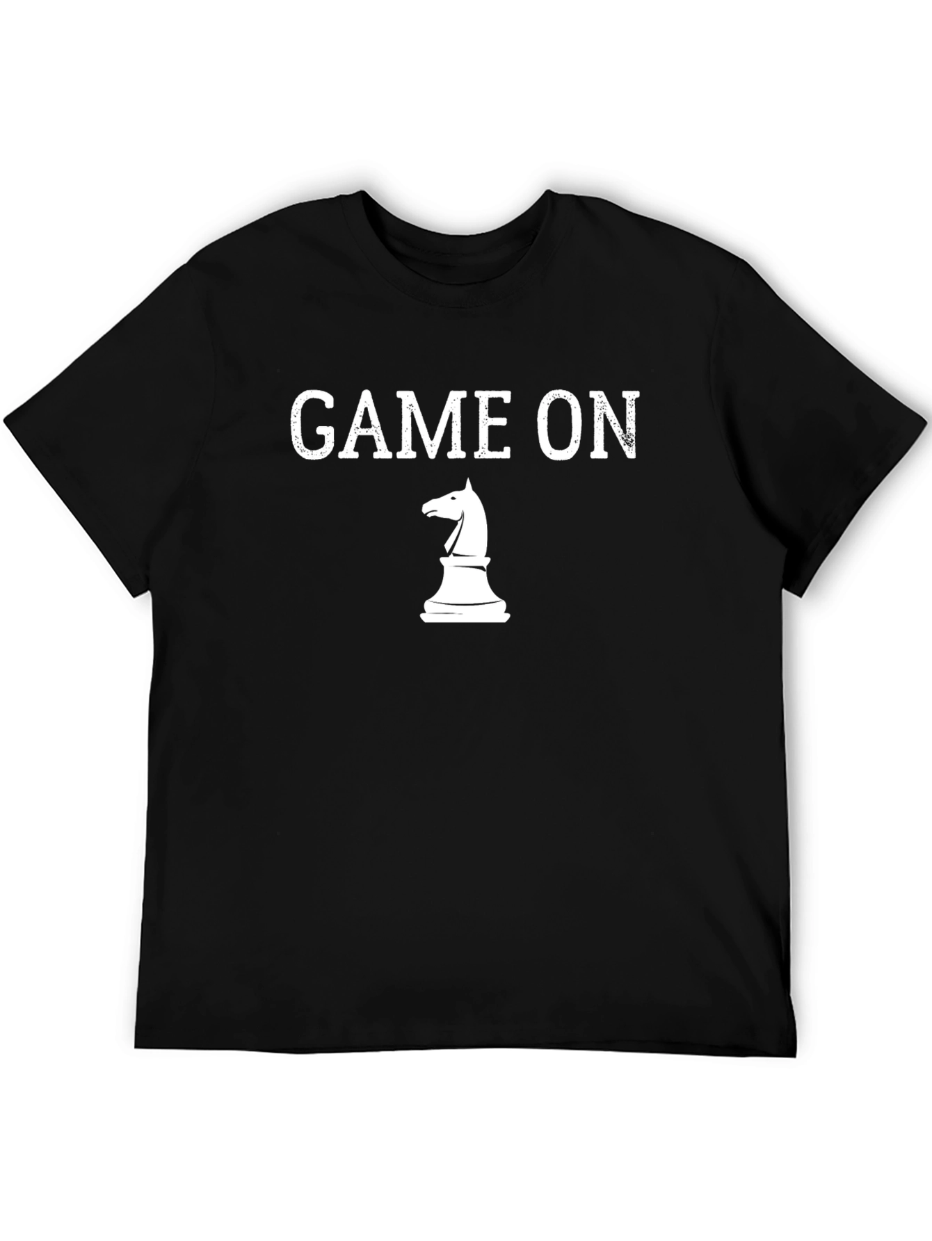 Game On Chess Knight T-Shirt - Black