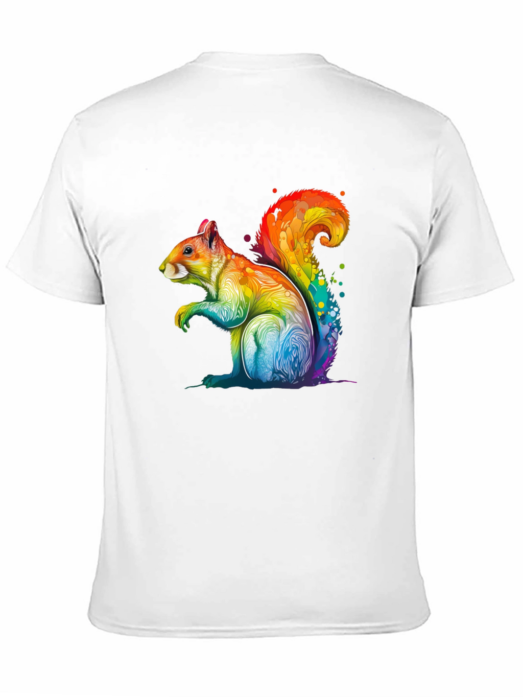 Rainbow Squirrel Graphic T-Shirt