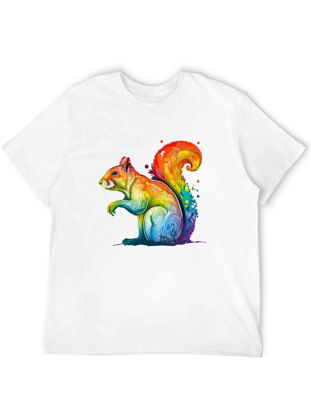Rainbow Squirrel Graphic T-Shirt