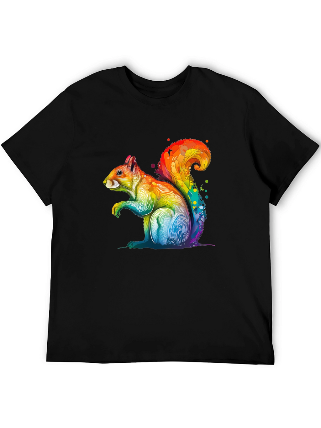 Rainbow Squirrel Graphic T-Shirt