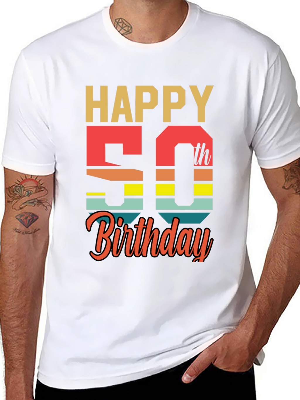Happy 50th Birthday Graphic T-Shirt
