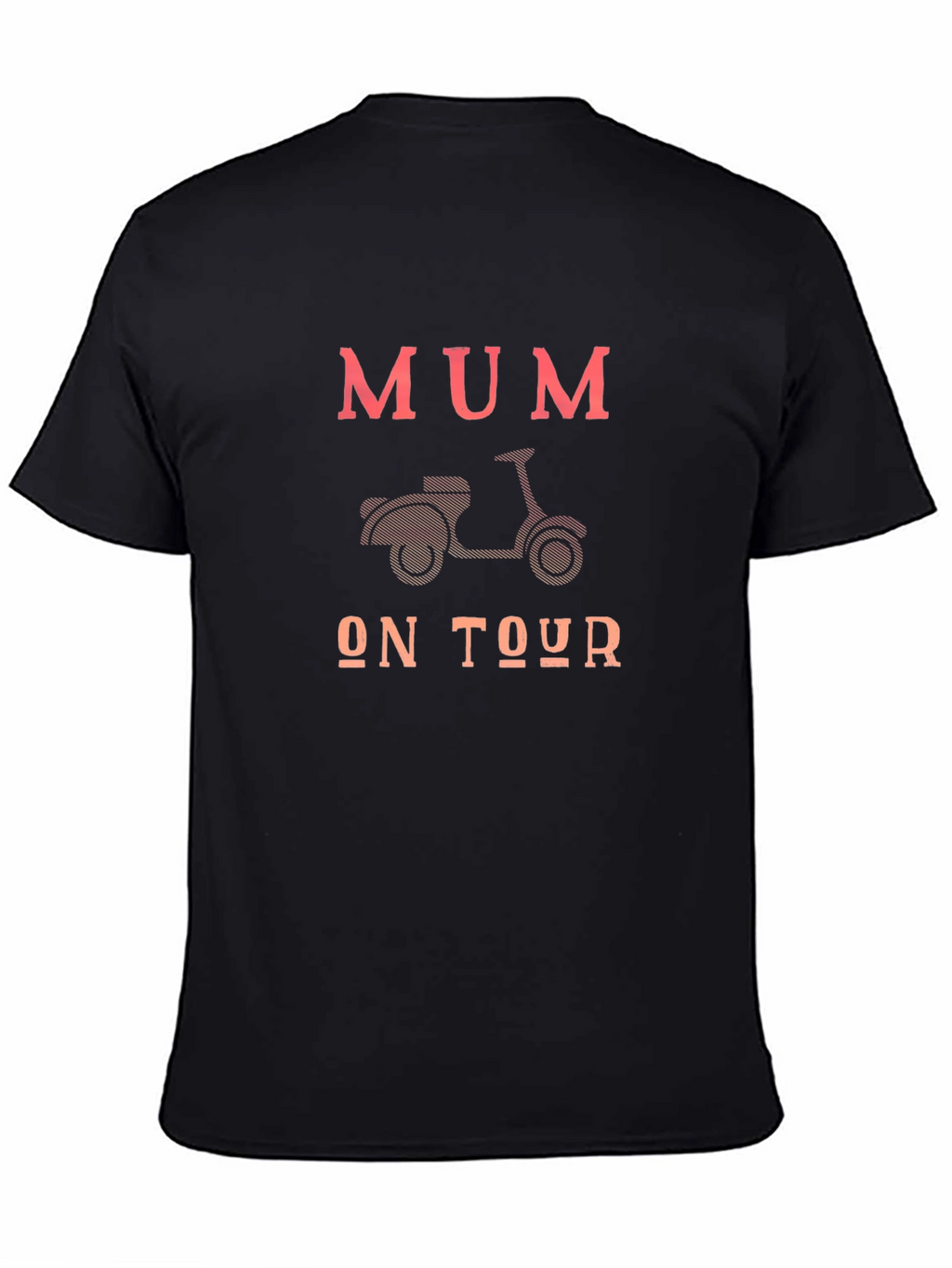 Mum On Tour Black Graphic T-Shirt