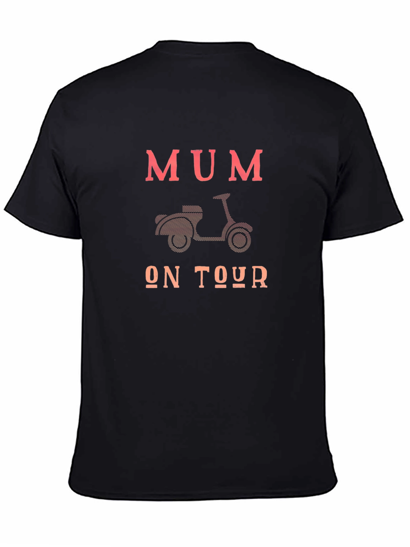 Mum On Tour Black Graphic T-Shirt