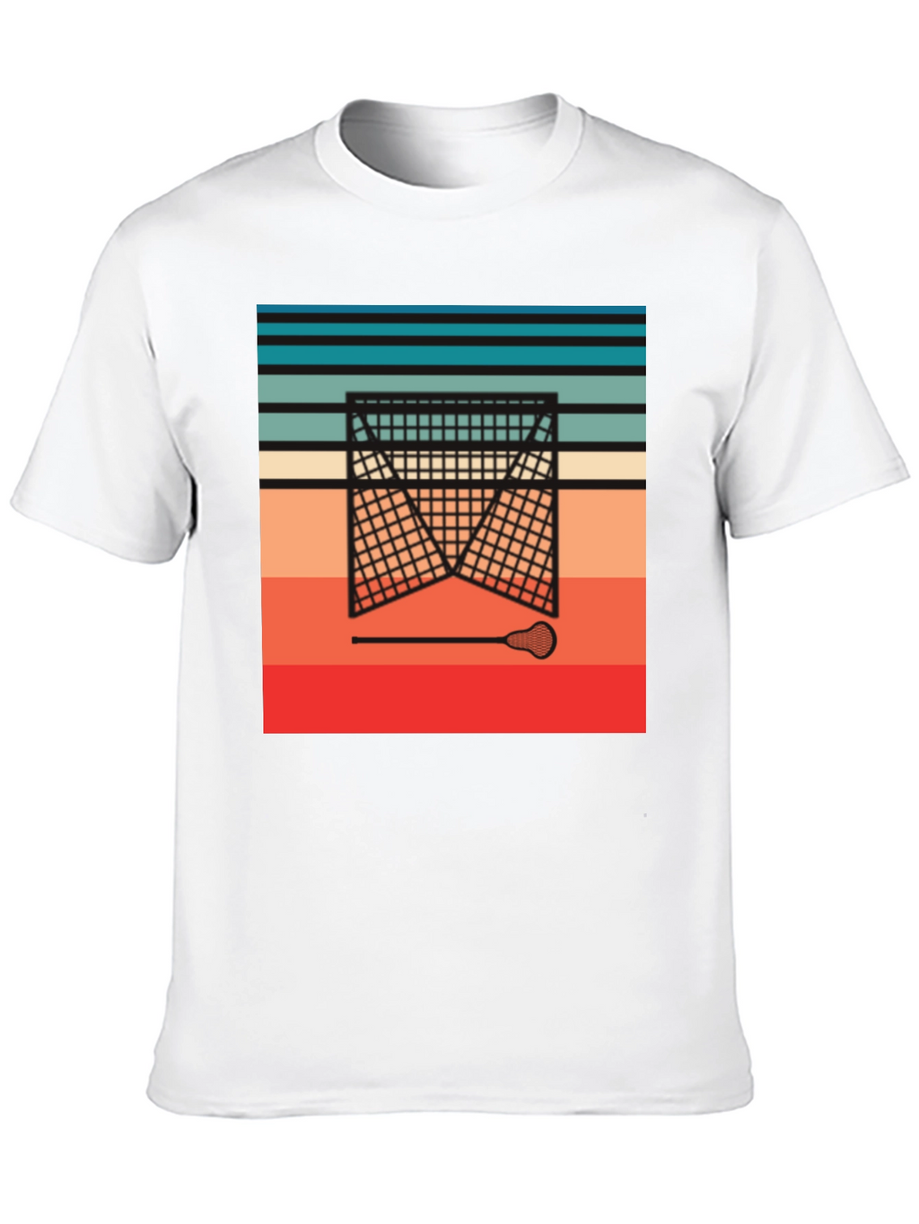 Retro Lacrosse Goal T-Shirt