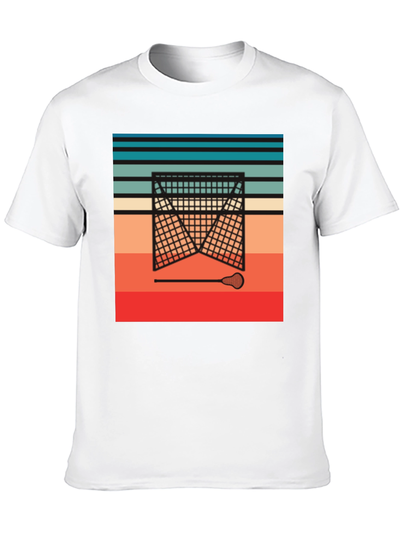 Retro Lacrosse Goal T-Shirt