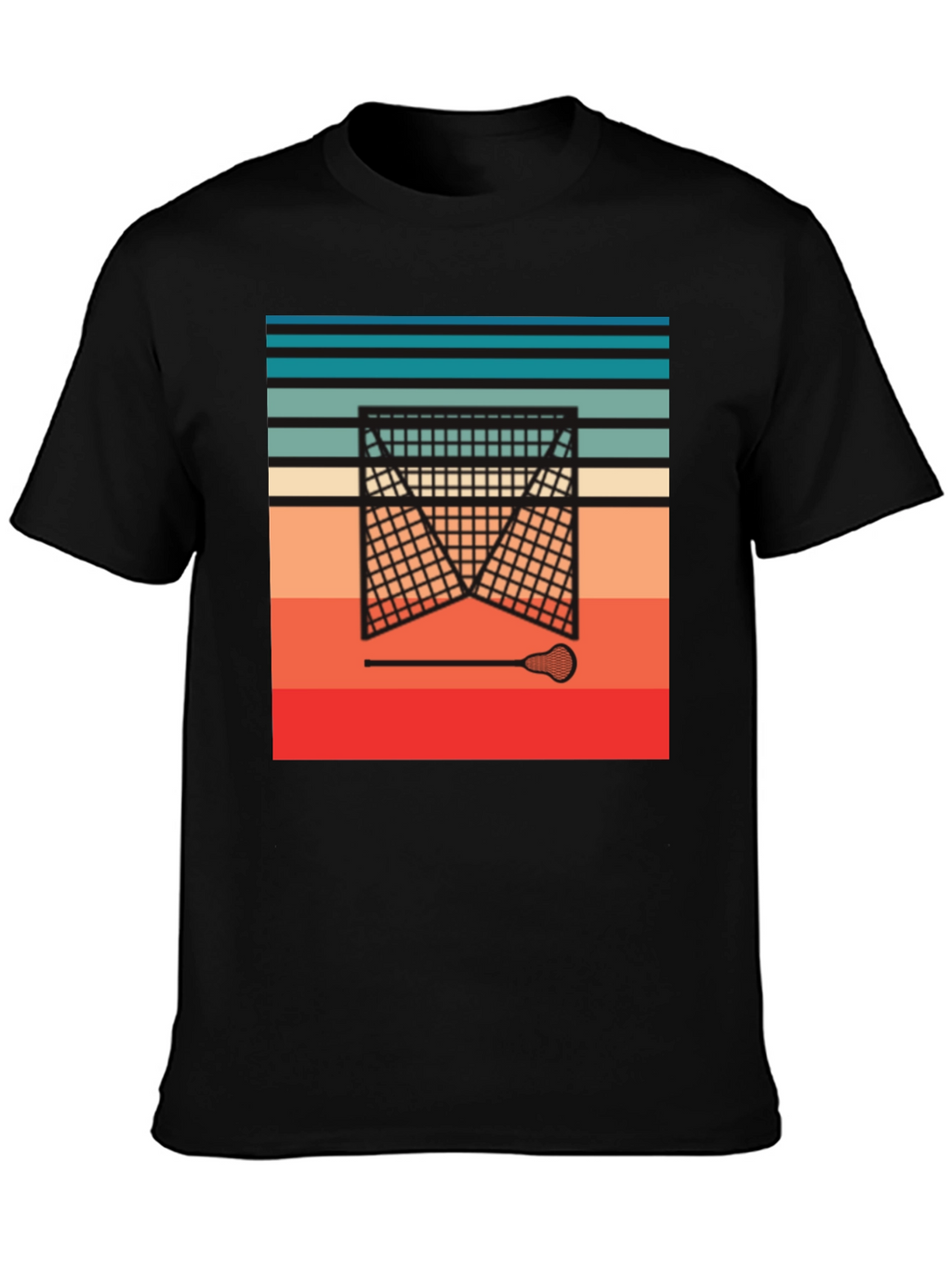 Retro Lacrosse Goal T-Shirt