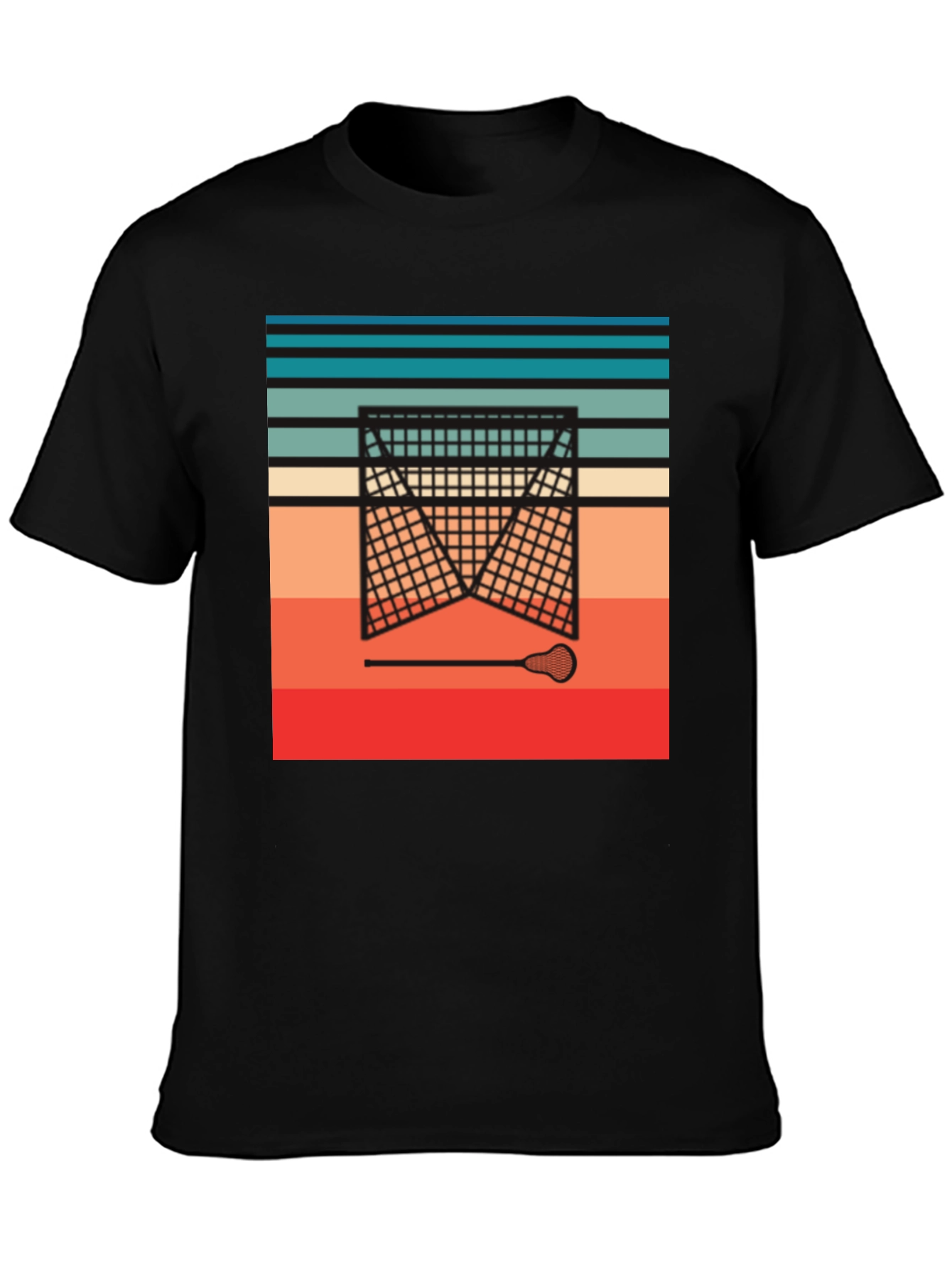 Retro Lacrosse Goal T-Shirt