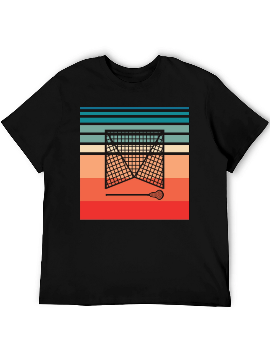 Retro Lacrosse Goal T-Shirt