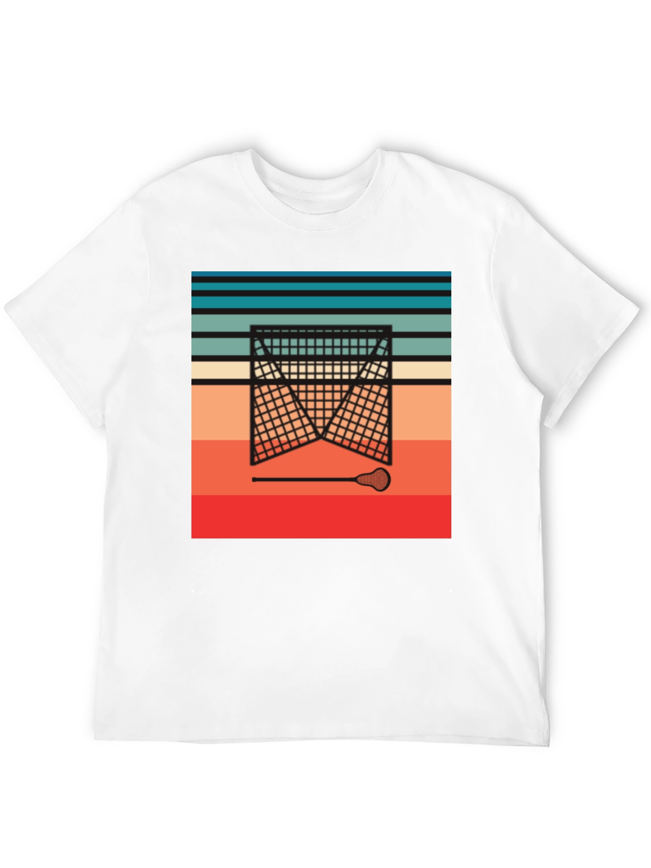 Retro Lacrosse Goal T-Shirt