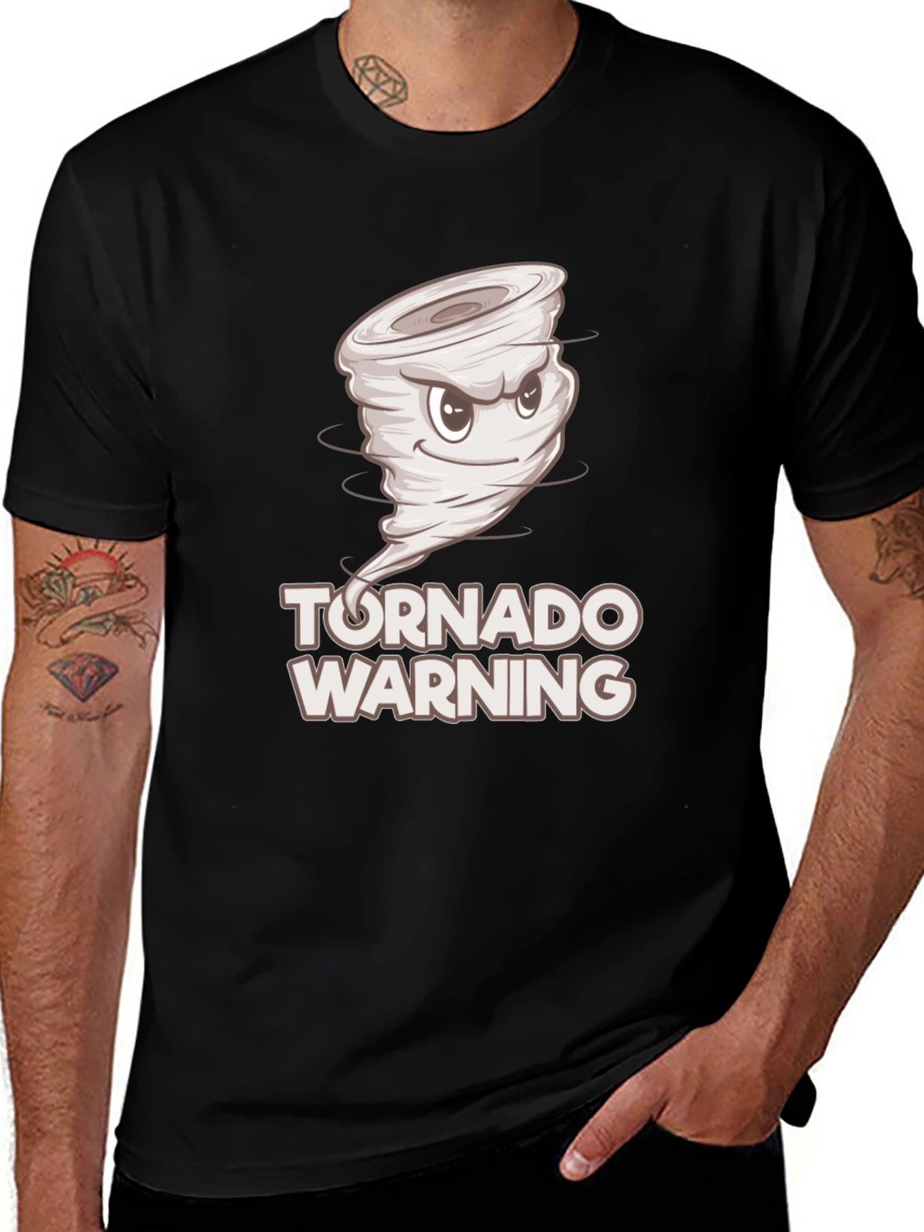 Tornado Warning Graphic Tee - Novelty Storm Chaser Shirt