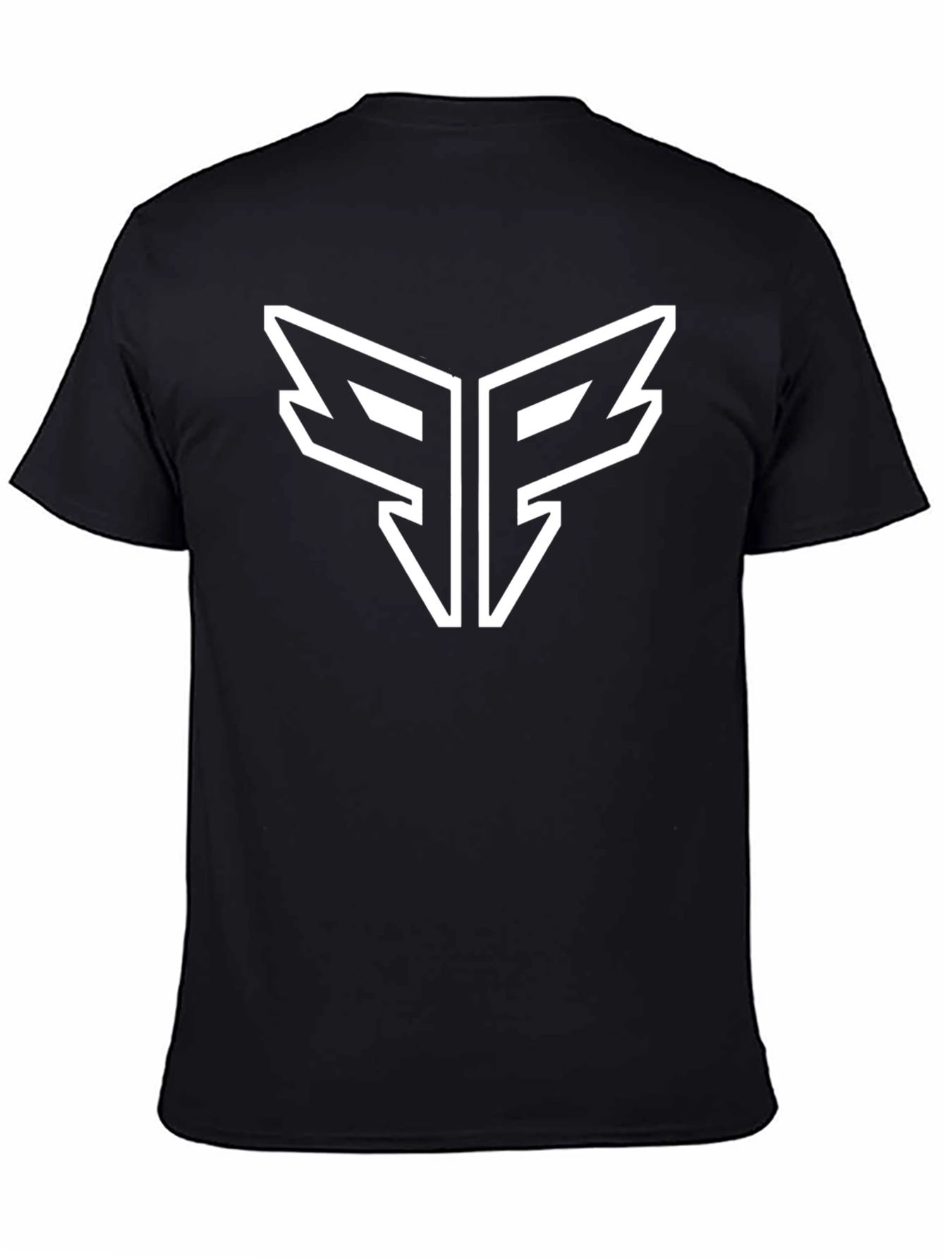 Modern Black T-Shirt with Bold Graphic Logo