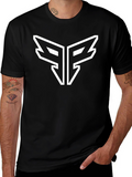 Modern Black T-Shirt with Bold Graphic Logo