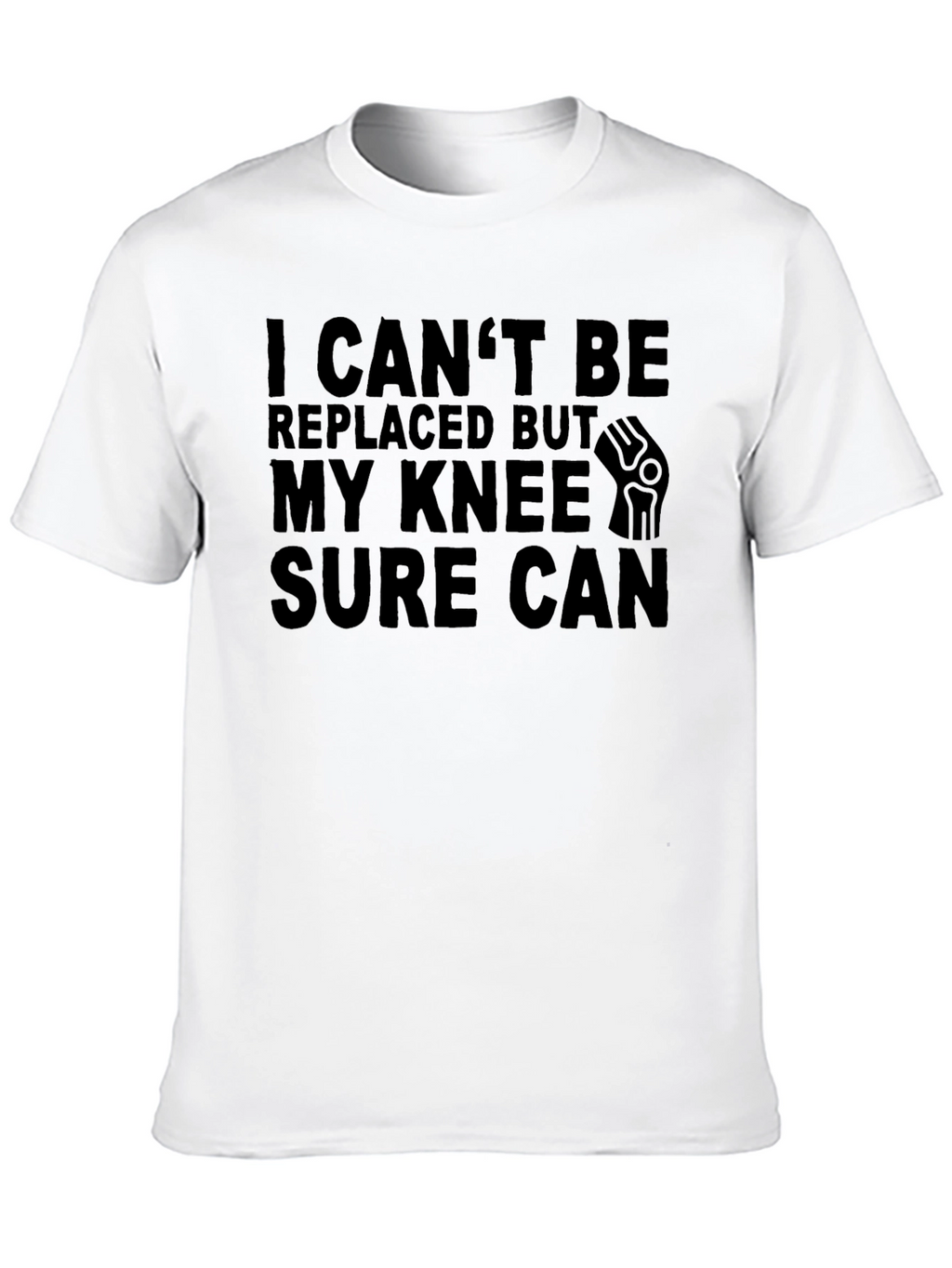 Funny Knee Replacement Black T-Shirt