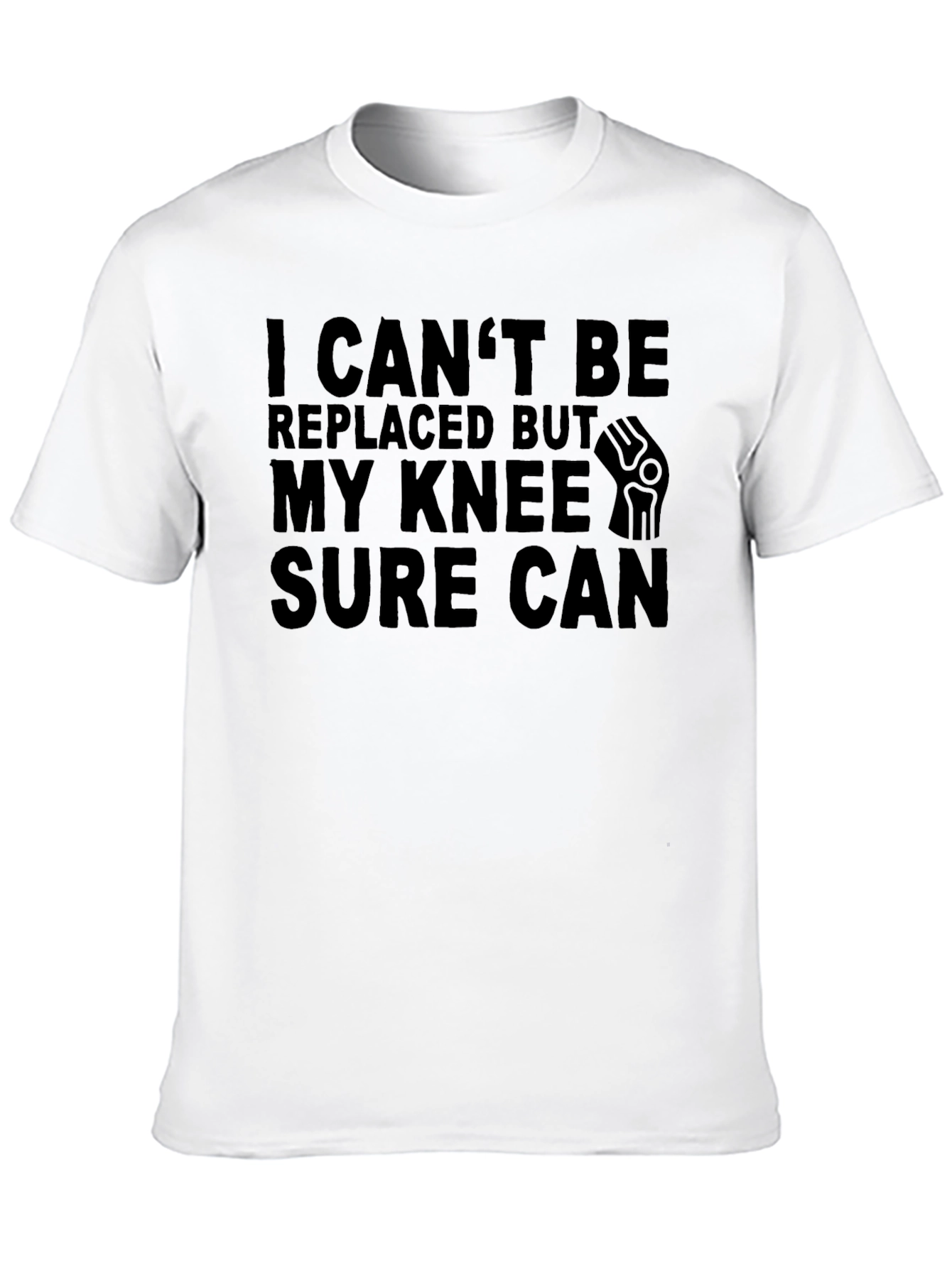 Funny Knee Replacement Black T-Shirt