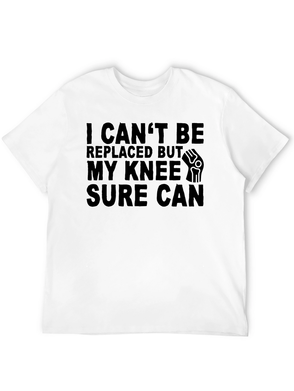 Funny Knee Replacement Black T-Shirt