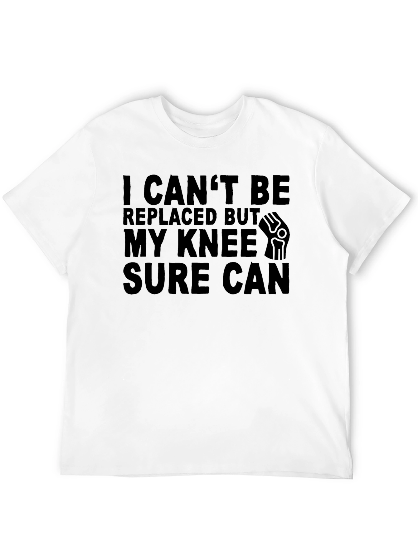 Funny Knee Replacement Black T-Shirt