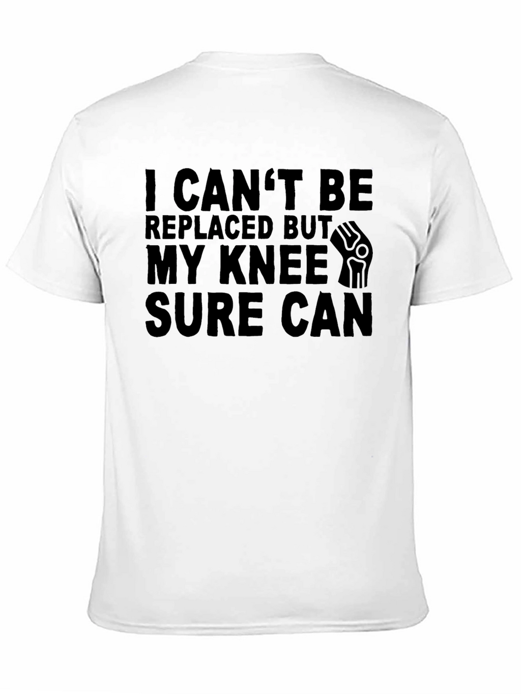 Funny Knee Replacement Black T-Shirt