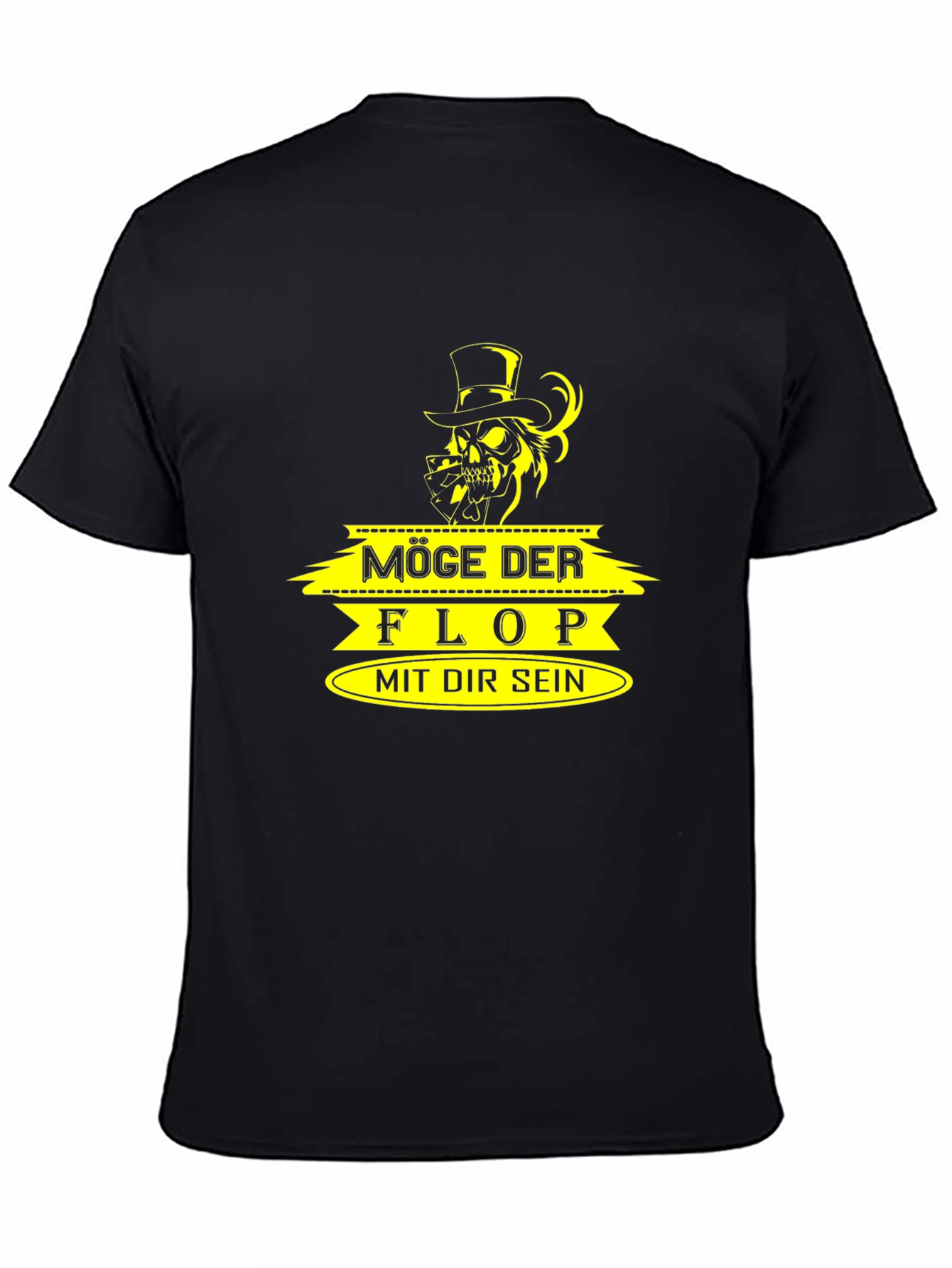 Poker Skull T-Shirt - Möge Der Flop Mit Dir Sein