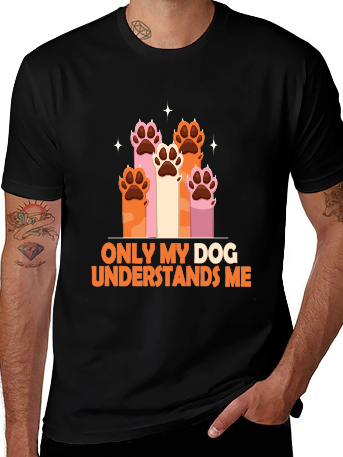 Dog Lover T-Shirt - Only My Dog Understands Me