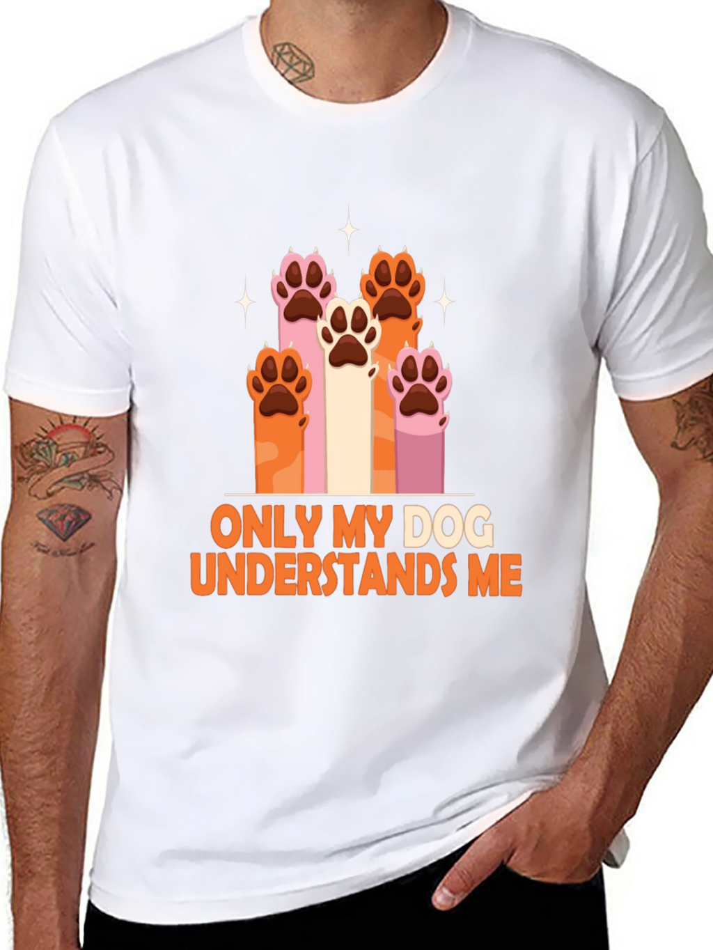Dog Lover T-Shirt - Only My Dog Understands Me