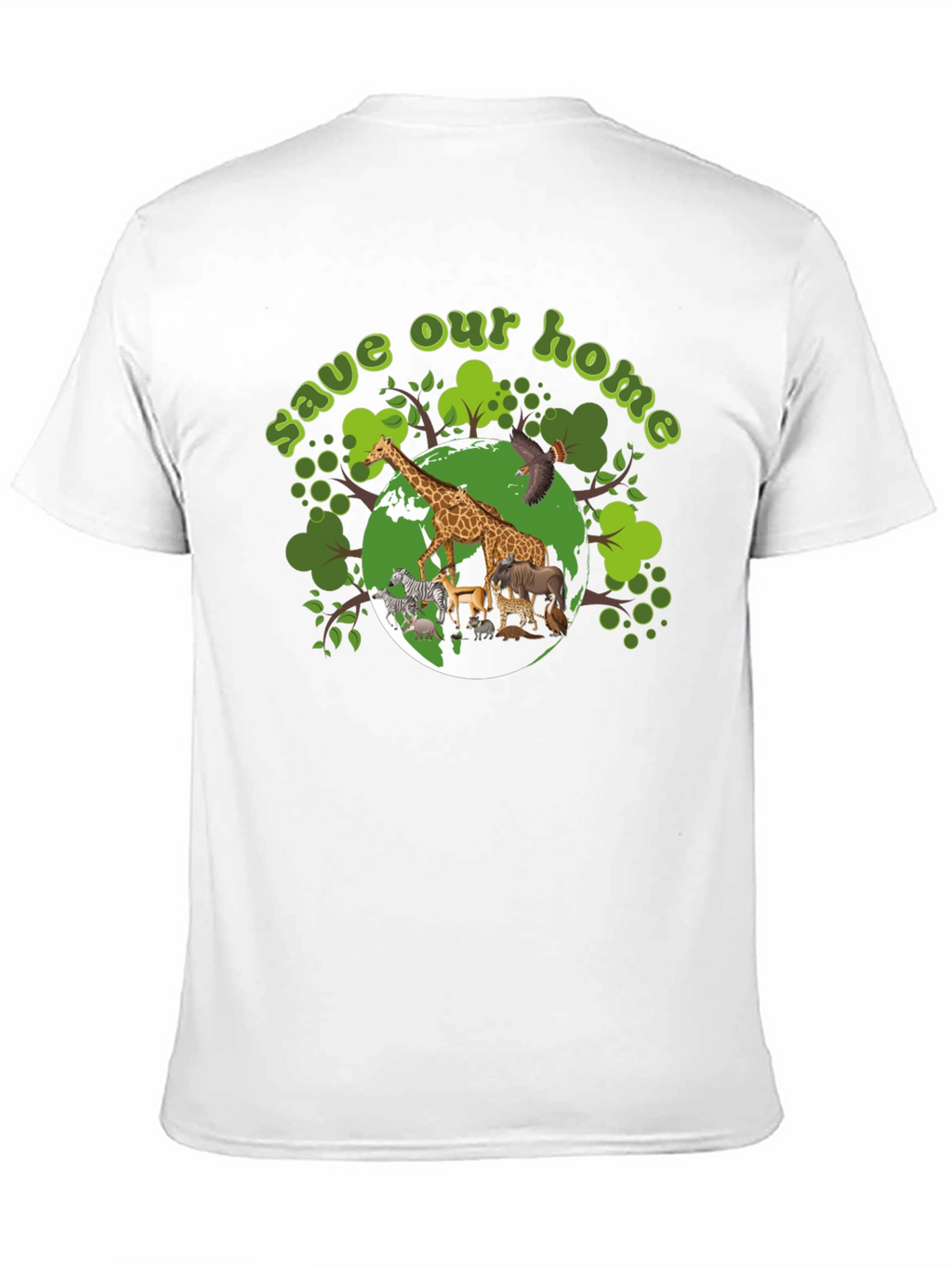 Save Our Home Graphic T-Shirt - Wildlife Conservation
