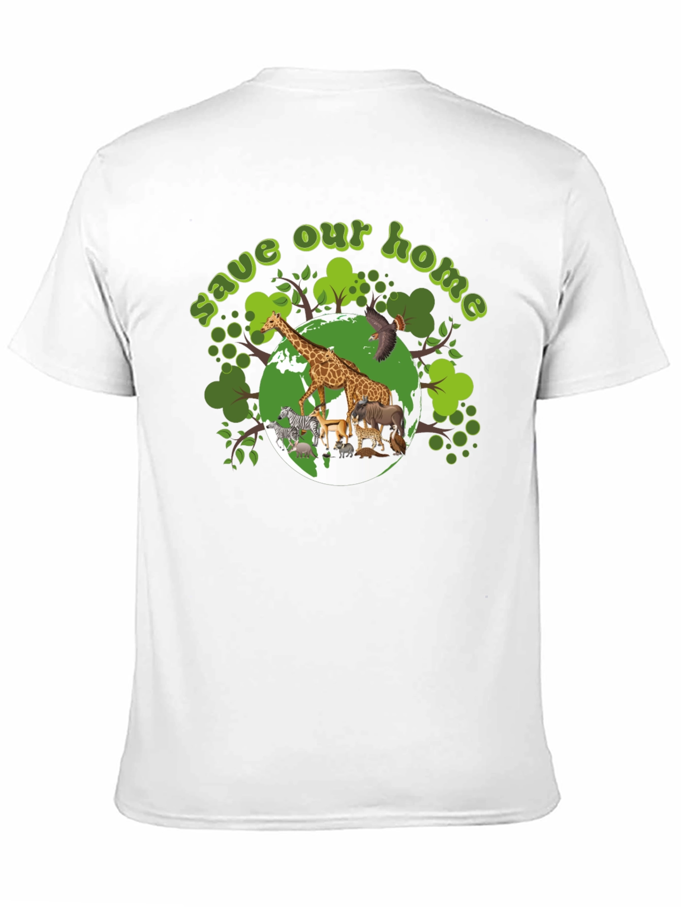 Save Our Home Graphic T-Shirt - Wildlife Conservation