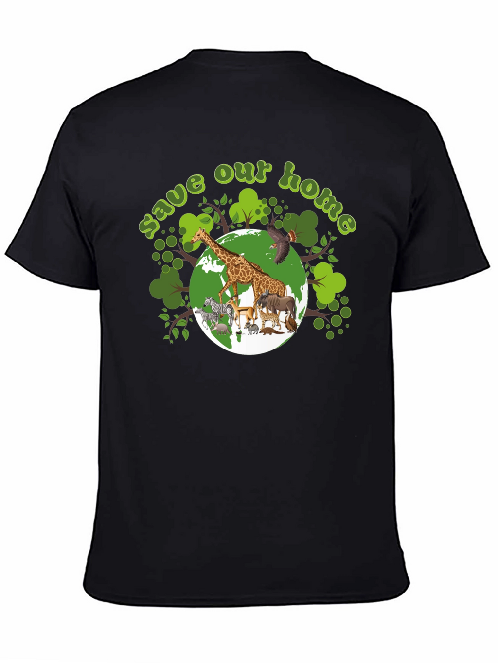 Save Our Home Graphic T-Shirt - Wildlife Conservation