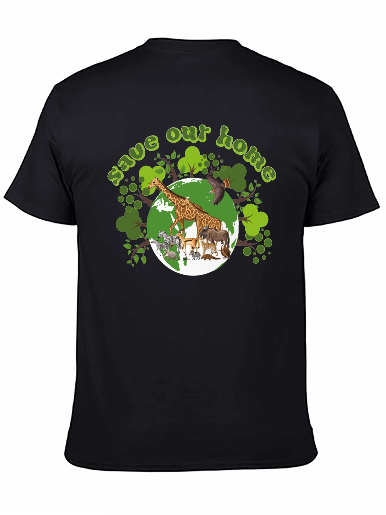 Save Our Home Graphic T-Shirt - Wildlife Conservation