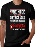 Funny Christmas District Loss Prevention Manager T-Shirt