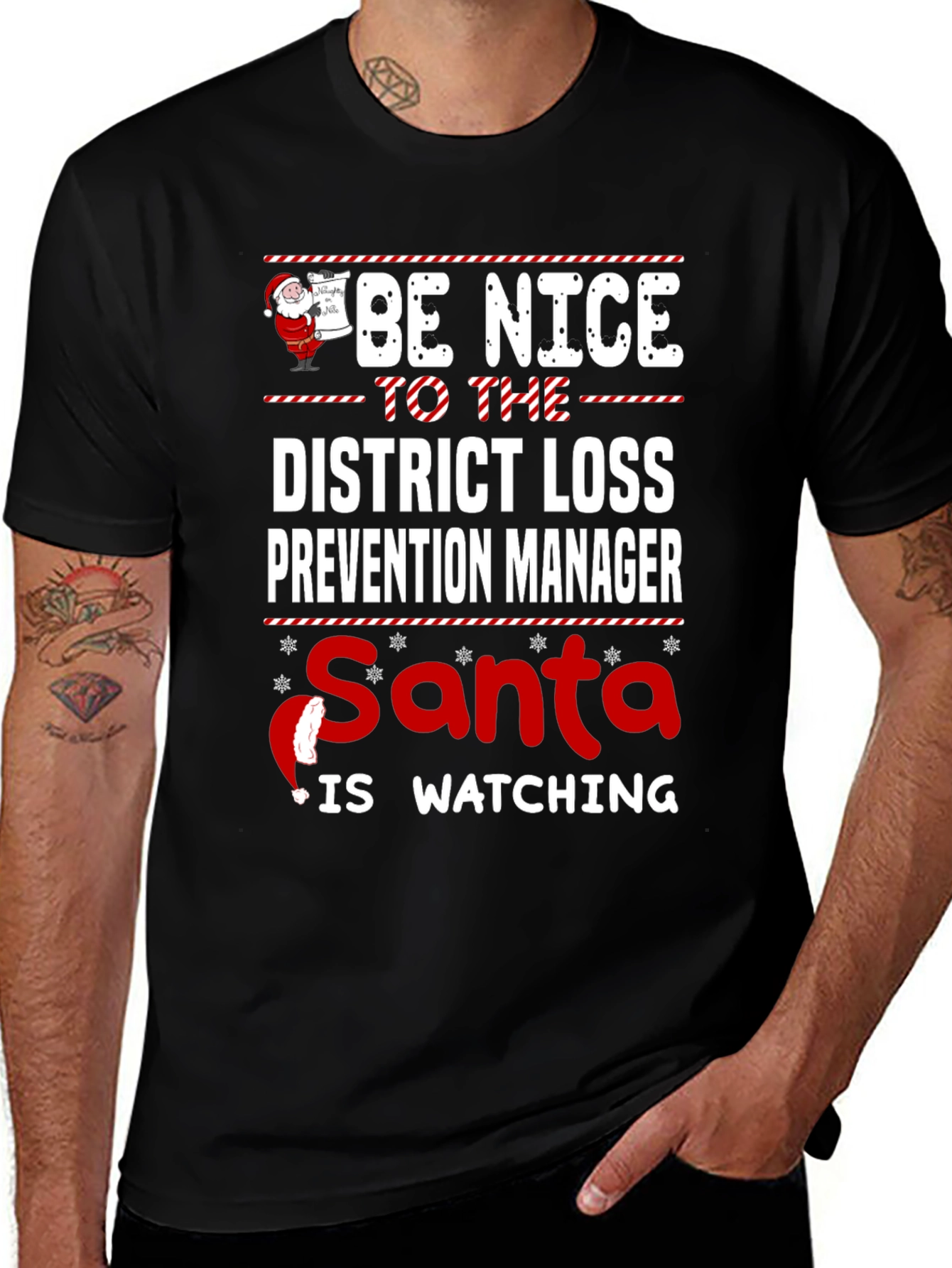 Funny Christmas District Loss Prevention Manager T-Shirt
