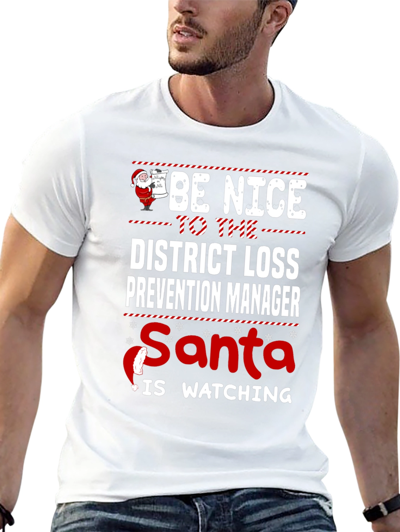 Funny Christmas District Loss Prevention Manager T-Shirt