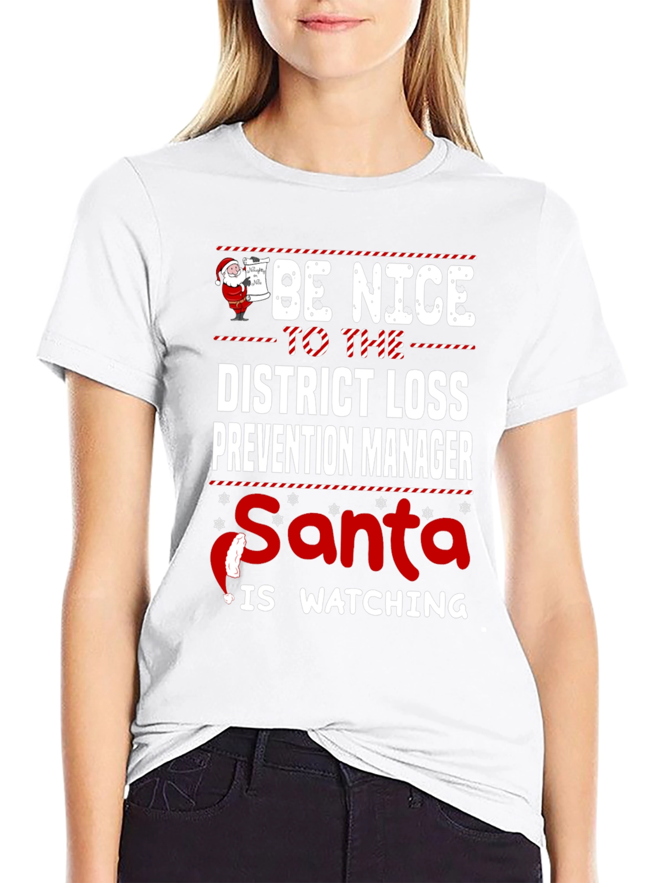 Funny Christmas District Loss Prevention Manager T-Shirt