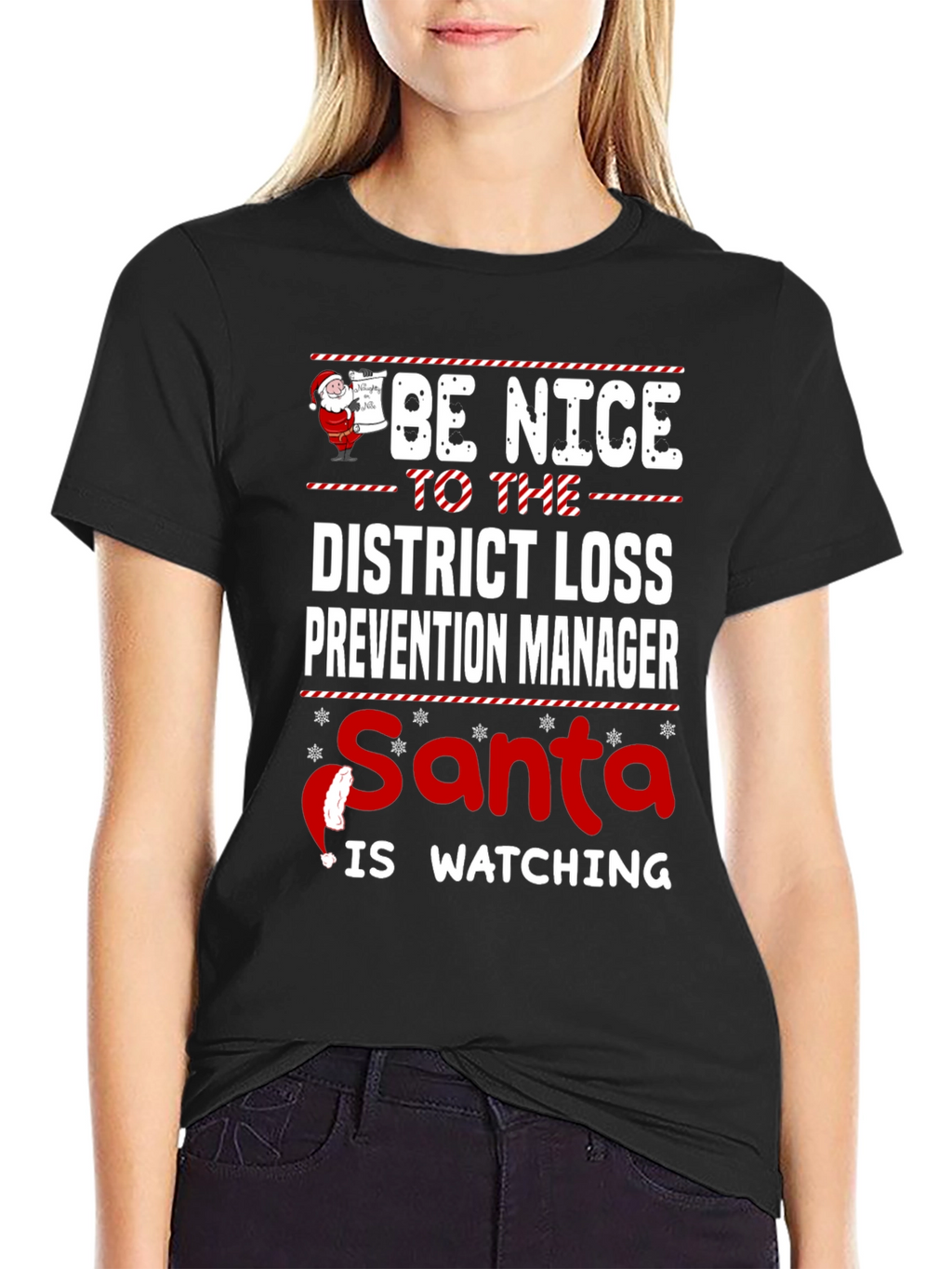 Funny Christmas District Loss Prevention Manager T-Shirt