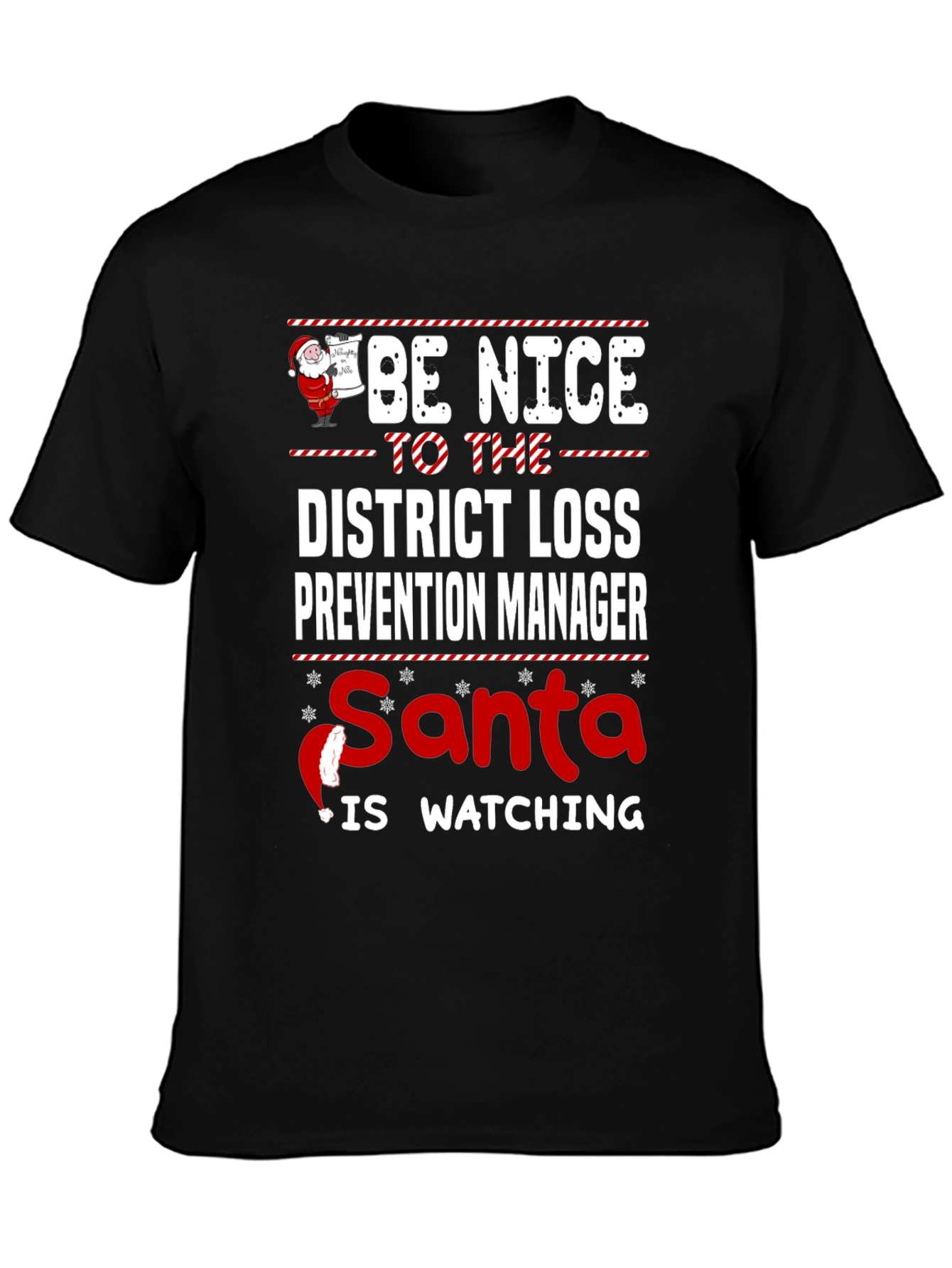 Funny Christmas District Loss Prevention Manager T-Shirt